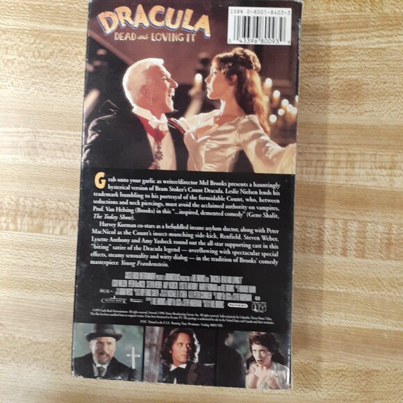 Dracula Dead and Loving It VHS 1996 Leslie Nielsen Mel Brooks Horror Comedy Vamp - Picture 3 of 6